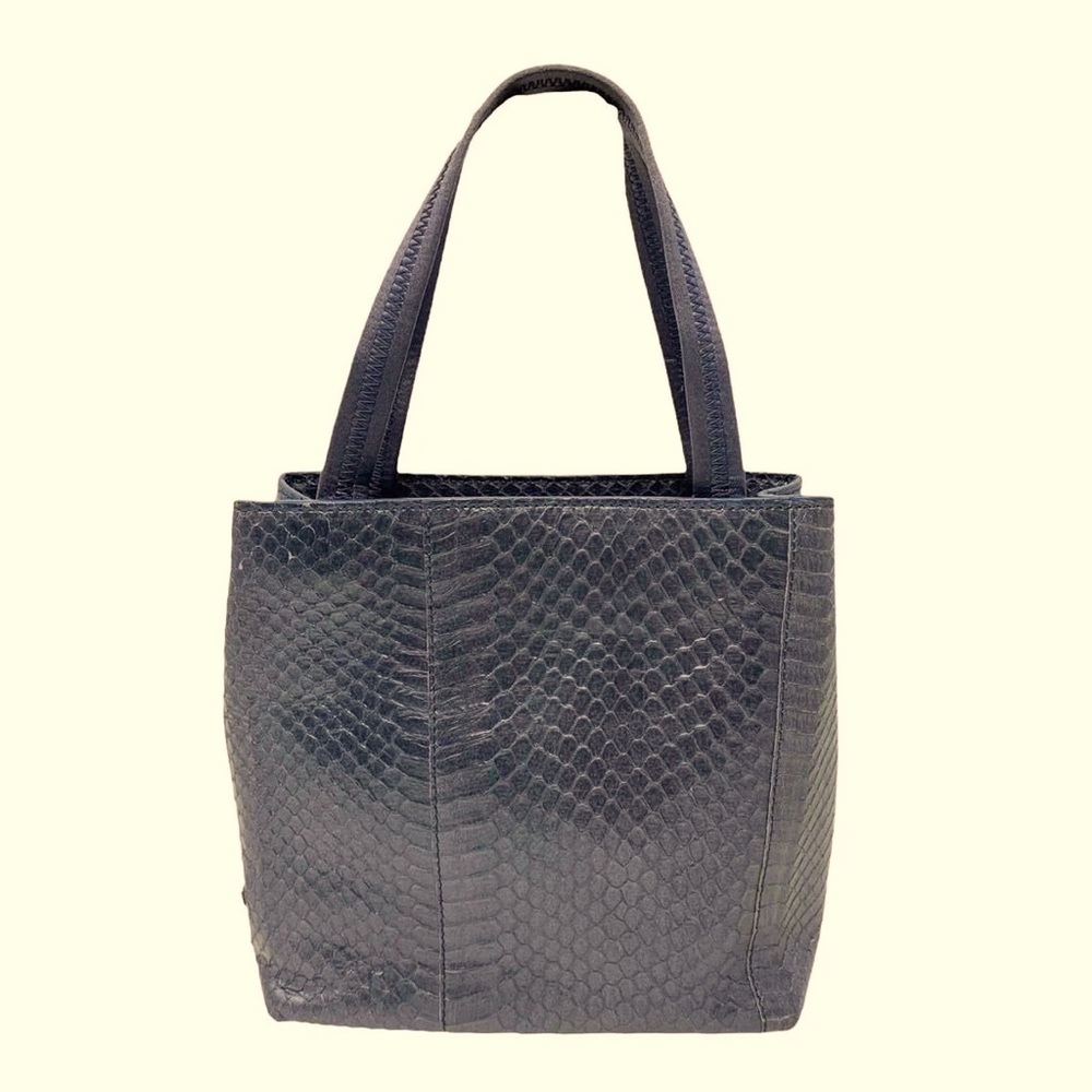 Prada Black Python Mini Tote - Picture 2 of 16